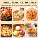 50PCS Round Brown Box Air Fryer Disposable Paper Liner Non-Stick Pan Parchment Baking Paper-4