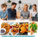 50PCS Round white Box Air Fryer Disposable Paper Liner Non-Stick Pan Parchment Baking Paper-4