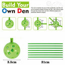 175pcs Kids Construction Fort Building Kit Castles 3D Play House Tent Toy Gift-9