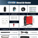 Diesel Air Heater All-in-one 12V 5KW LCD Remote Control for Car RV Indoors-8