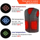 3XL Electric Vest Heated Jacket USB Thermal Warm Heat Pad Winter Body Warmer Unisex-2