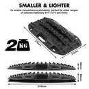 X-BULL Mini Recovery Tracks Traction Boards Sand Mud Snow 4WD 4x4 Vehicle 1 Pair Black-4