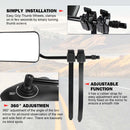 2x Towing Mirrors Pair Clip on Multi Fit Clamp On Towing Caravan 4X4 Trailer 4WD-9