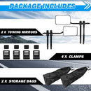 Towing Mirrors Clip on Multi Fit Clamp On Towing Caravan 4X4 Trailer 4WD 5 Pairs-4