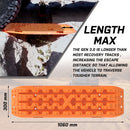 X-BULL Recovery tracks Sand tracks KIT Carry bag mounting pin Sand/Snow/Mud 10T 4WD-Orange Gen3.0-3