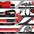 X-BULL Kinetic Rope 25mm x 9m Snatch Strap Recovery Kit Dyneema Tow Winch-7