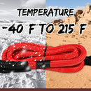 X-BULL Kinetic Rope 25mm x 9m Snatch Strap Recovery Kit Dyneema Tow Winch-9