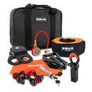 X-BULL Winch Recovery Kit Snatch Strap Off Road 4WD with Recovery Tracks Gen 2.0 Boards RED-2