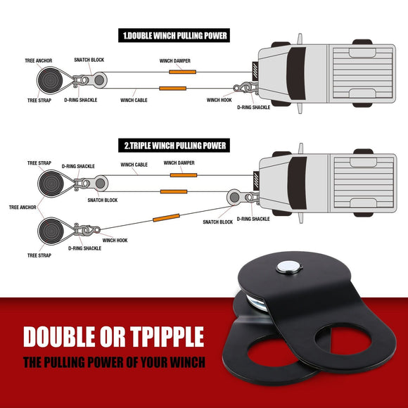 X-BULL Winch Recovery Kit with Recovery Tracks Boards Gen 3.0 Mounting Pins Snatch Strap Off Road 4WD