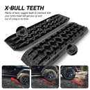 X-BULL Recovery tracks / Sand tracks / Mud tracks / Off Road 4WD 4x4 Car 2pcs Gen 3.0 - Black-6
