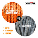 X-BULL Dyneema Synthetic Rope Winch Cable SK75 5.5MM x 13M Car Tow Recovery Strap-7
