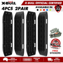 X-BULL Recovery Tracks Sand Track Mud Snow 2 pairs Gen 2.0 Accessory 4WD 4X4 - Black-1