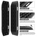 X-BULL Recovery Tracks Sand Track Mud Snow 1 pair Gen 2.0 Accessory 4WD 4X4 - Black-2