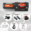 ZESUPER 12V Winch 4500LBS Electric Winch ATV Winch Synthetic Rope BOAT Trailer-2