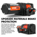 ZESUPER 12V Winch 4500LBS Electric Winch ATV Winch Synthetic Rope BOAT Trailer-11