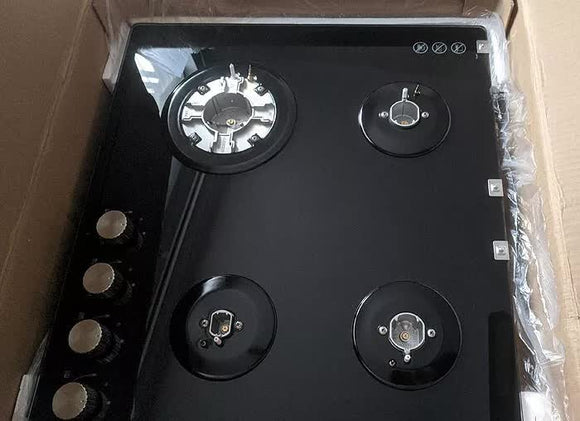 Gas Glass Cooktop 60cm Black