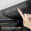 FORTIA 145W x 60D x 85D Dual-Motor 80kg Load Adjustable Sit-Stand Up L-Hand Sided Corner Desk - White/White Frame-4