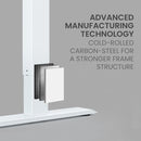 FORTIA 145W x 60D x 85D Dual-Motor 80kg Load Adjustable Sit-Stand Up R-Hand Sided Corner Desk - White/White Frame-10