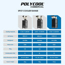POLYCOOL 6.5kW Portable Industrial Spot Cooler, with Triple Cooling Ducts, 15A Plug-10