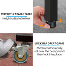 Proflex Premium Outdoor Table Tennis Table, with 4 Player Ping Pong Paddle and Pingpong Ball Pack-7