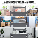 KINGSTON SLUMBER King Single Wooden Timber Bed Frame, Grey-2