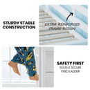 KINGSTON SLUMBER Single Bunk Bed Frame, Solid Pine 2-in-1 Modular Design, White-7