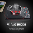 EuroChef Electric Induction Cooktop Portable Kitchen Cooker Ceramic Cook Top-3