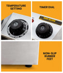 EuroChef Commercial Electric Deep Fryer Frying Basket Chip Cooker Fry Scoop-6