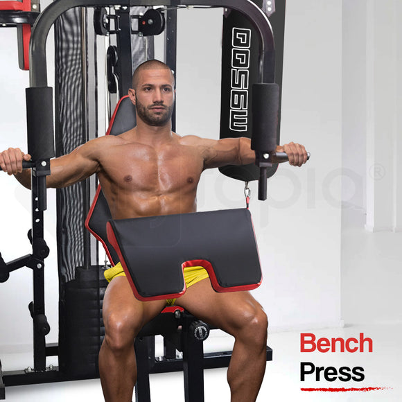 PROFLEX Home Gym Exercise Machine Fitness Equipment Weight Bench Press Set 100lbs