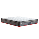 Kingston Slumber Mattress QUEEN Size Bed Euro Top Pocket Spring Bedding Firm Foam 33CM-1