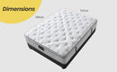 KINGSTON Mattress Double Medium Firm Box Pocket Spring Memory Foam Euro Top 34CM-6