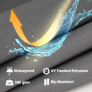 Shade Shield 2 x 1.5M Retractable Grey Folding Arm Awning, Powder Coated 6063 Aluminium, with Hand Crank, for Outdoor Patio-4