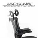 FORTIA Ergonomic Office Desk Chair, Lumbar Support, Mesh Fabric, Adjustable Headrest, Retractable Armrests, Black-5