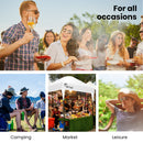 RED TRACK 3.6x2.2m Ultra Compact Folding Gazebo, Walls, Carry bag, Portable Outdoor Popup Marquee for Camping Beach, White-6