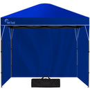 RED TRACK 3x3m Ultra Compact Folding Gazebo, Walls, Carry bag, Portable Outdoor Popup Marquee for Camping Beach, Navy Blue-1