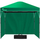 RED TRACK 3x3m Ultra Compact Folding Gazebo, Walls, Carry bag, Portable Outdoor Popup Marquee for Camping Beach, Green-1