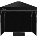 RED TRACK 3x3m Ultra Compact Folding Gazebo, Walls, Carry bag, Portable Outdoor Popup Marquee for Camping Beach, Black-1