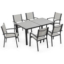 FORTIA 7pc Outdoor Dining Furniture Set, Table and Chairs Setting for Outside-1