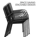 FORTIA 7pc Outdoor Dining Furniture Setting, Table and Chairs Set for outside with E-coating-3