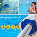 Aurelaqua Pool Cover Roller and 6x3.2m Solar Blanket 400 Micron, Blue-2