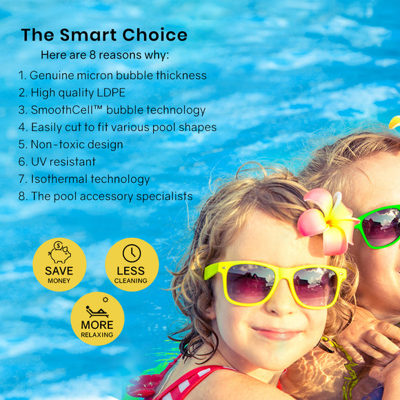 Aurelaqua Pool Cover Roller and 7.5x3.2m Solar Blanket 400 Micron, Blue