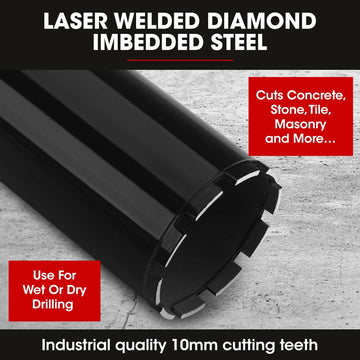 Baumr-AG Diamond Core Drill Bit 114mm Concrete Wet Dry Tile Stone Brick Marble 1-1/4 UNC - 0