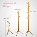 EKKIO 8 Hook Wood Coat Rack Stand (Wooden)-6