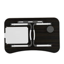 EKKIO Multifunctional Portable Bed Tray Laptop Desk with USB Charge Port (Black)-5