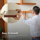 Ekkio Floating Shelf Set of 3 Black - Brown-6