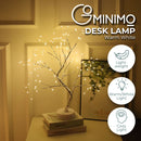 GOMINIMO Wood Desk Lamp- Bonsai Fairy Tree Lights Warm White--2