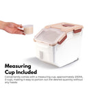 Gominimo Airtight Food Rice Grain Storage Container Pantry Organiser Box Coffee-7