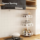 GOMINIMO 3 Tier Rotating Spice Rack Square Shape (White)-4