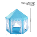 GOMINIMO Kids Hexagonal Tent with LED Lights (Blue)-8