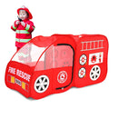 GOMINIMO Kids Fire fighting truck Tent (Red)-1
